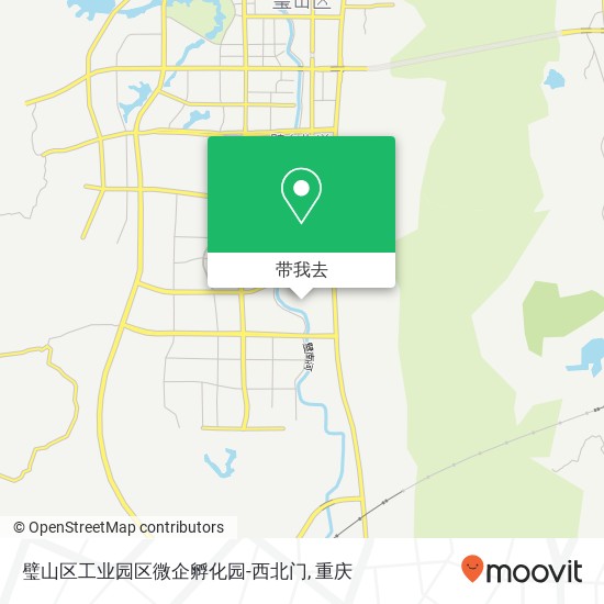 璧山区工业园区微企孵化园-西北门地图