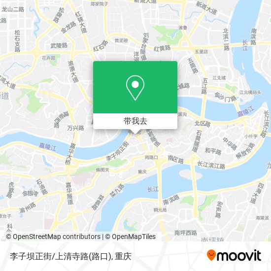 李子坝正街/上清寺路(路口)地图