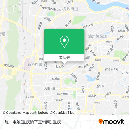 统一电池(重庆渝平直销商)地图