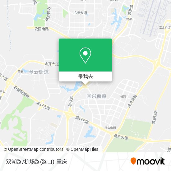 双湖路/机场路(路口)地图