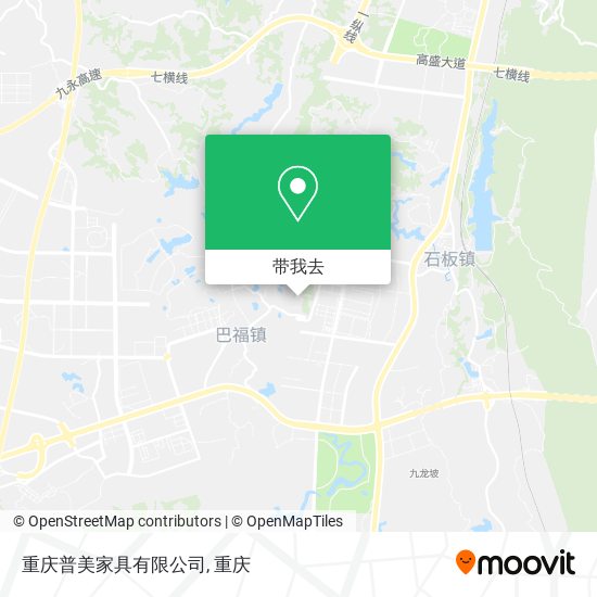 重庆普美家具有限公司地图