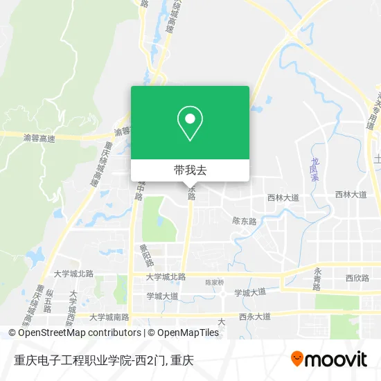 重庆电子工程职业学院-西2门地图