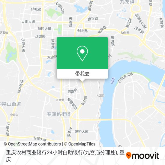 重庆农村商业银行24小时自助银行(九宫庙分理处)地图