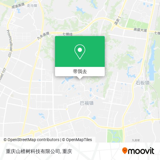 重庆山楂树科技有限公司地图