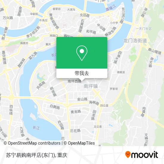 苏宁易购南坪店(东门)地图