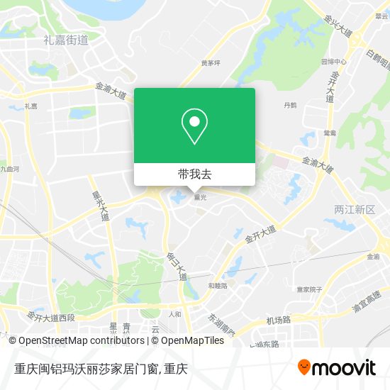 重庆闽铝玛沃丽莎家居门窗地图