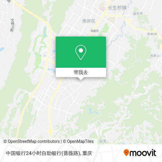 中国银行24小时自助银行(蔷薇路)地图