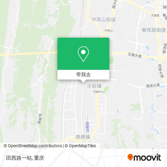 田西路一站地图