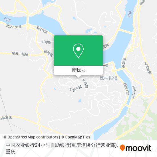 中国农业银行24小时自助银行(重庆涪陵分行营业部)地图