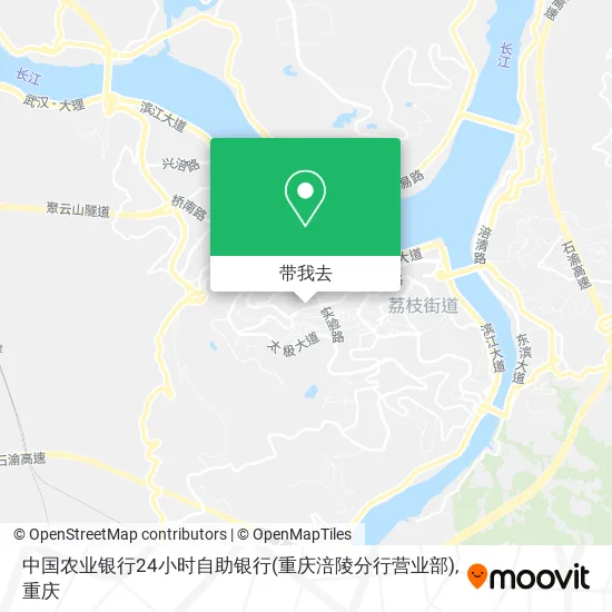 中国农业银行24小时自助银行(重庆涪陵分行营业部)地图