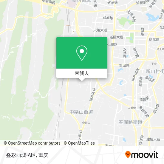 叠彩西城-A区地图