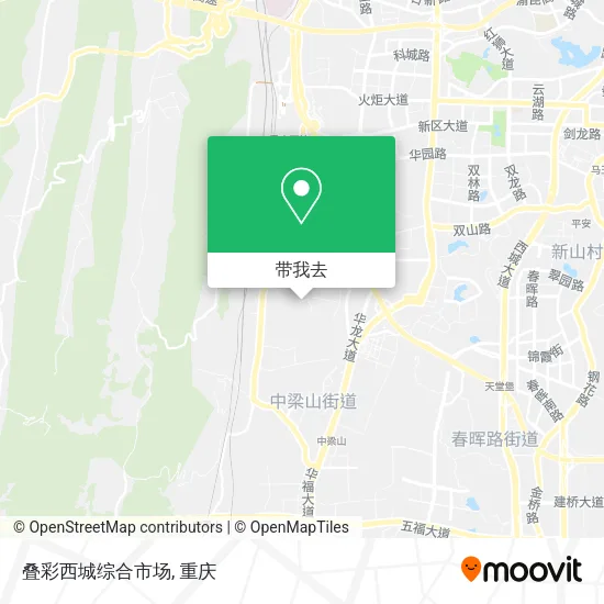叠彩西城综合市场地图