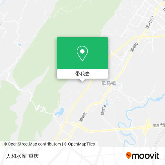 人和水库地图