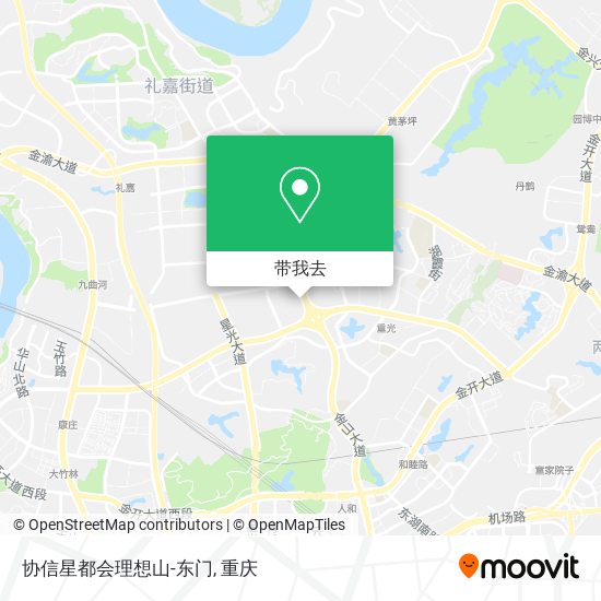 协信星都会理想山-东门地图