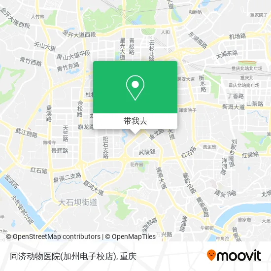 同济动物医院(加州电子校店)地图