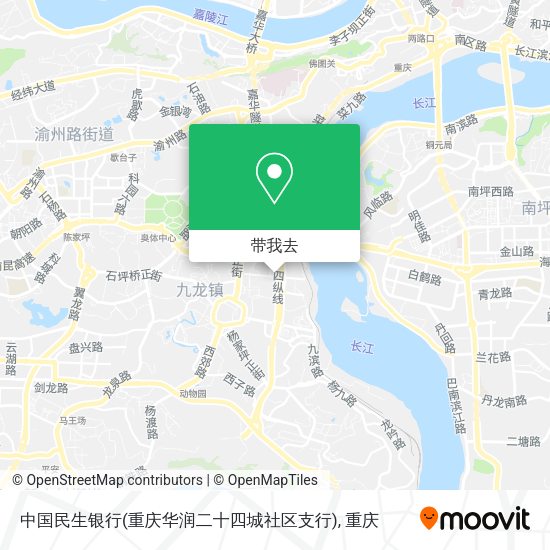 中国民生银行(重庆华润二十四城社区支行)地图