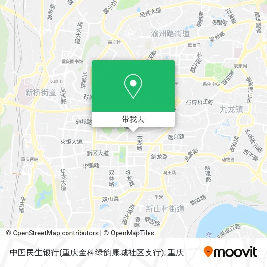 中国民生银行(重庆金科绿韵康城社区支行)地图