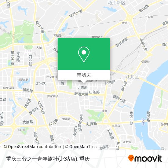重庆三分之一青年旅社(北站店)地图
