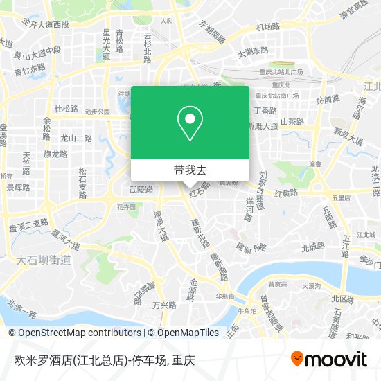 欧米罗酒店(江北总店)-停车场地图