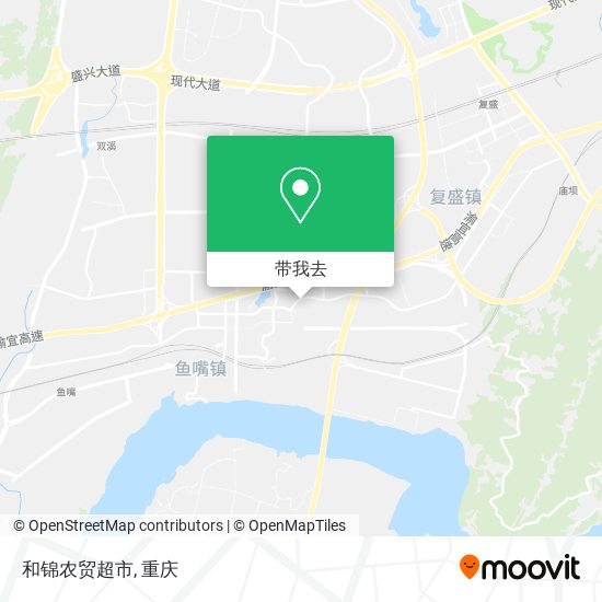 和锦农贸超市地图