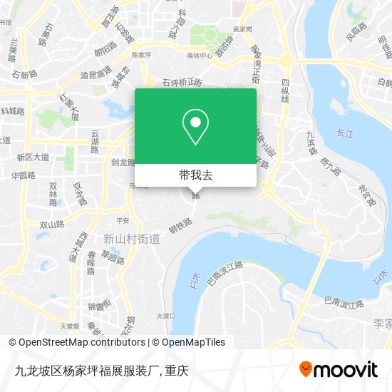 九龙坡区杨家坪福展服装厂地图