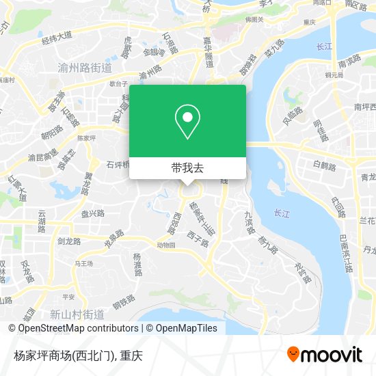 杨家坪商场(西北门)地图