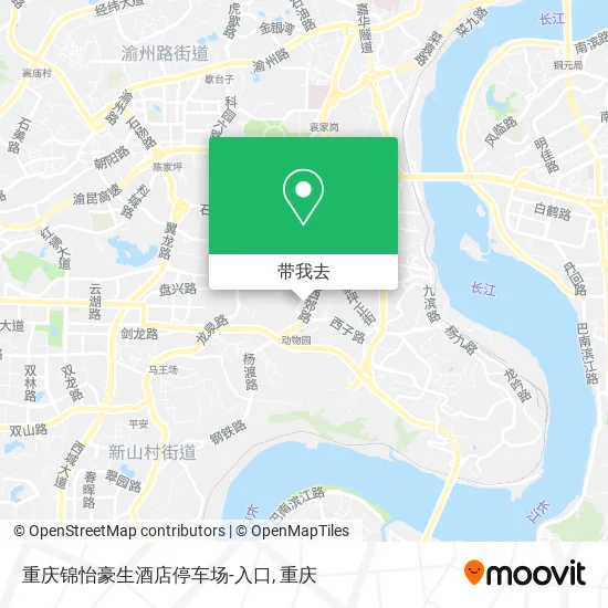 重庆锦怡豪生酒店停车场-入口地图