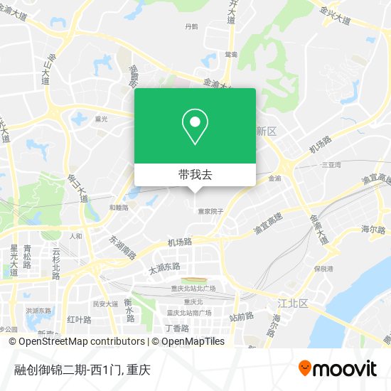融创御锦二期-西1门地图