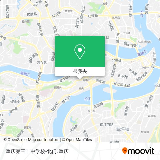 重庆第三十中学校-北门地图