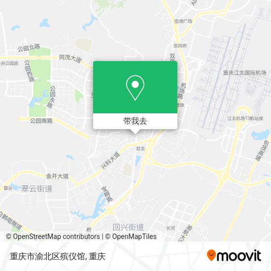 重庆市渝北区殡仪馆地图