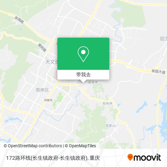 172路环线(长生镇政府-长生镇政府)地图