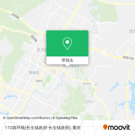 172路环线(长生镇政府-长生镇政府)地图