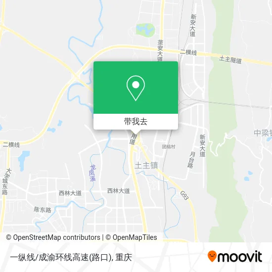 一纵线/成渝环线高速(路口)地图