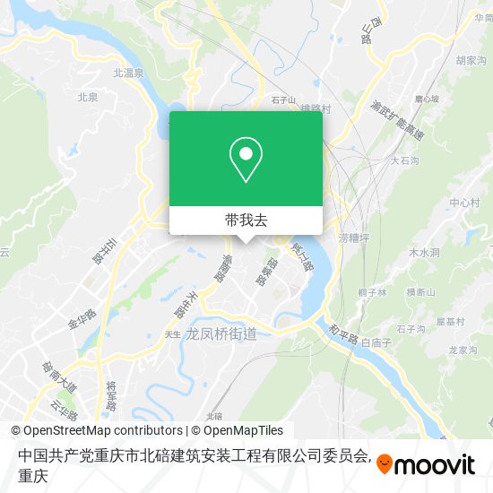 中国共产党重庆市北碚建筑安装工程有限公司委员会地图