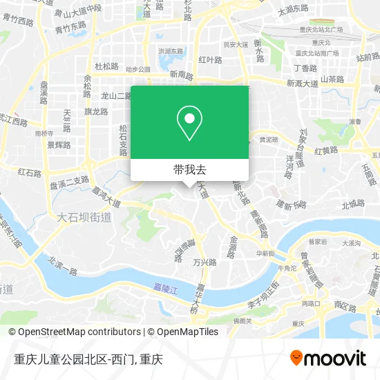 重庆儿童公园北区-西门地图