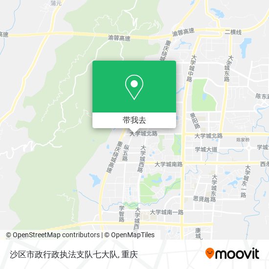 沙区市政行政执法支队七大队地图