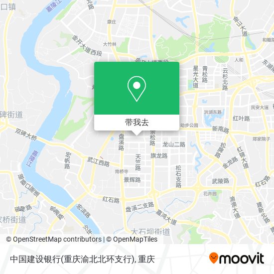 中国建设银行(重庆渝北北环支行)地图