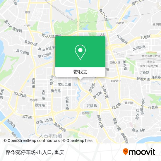 路华苑停车场-出入口地图