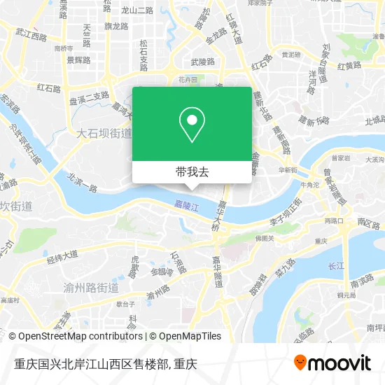 重庆国兴北岸江山西区售楼部地图
