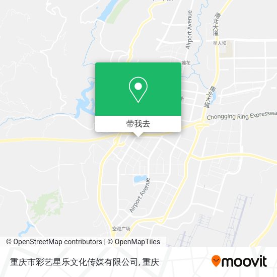 重庆市彩艺星乐文化传媒有限公司地图