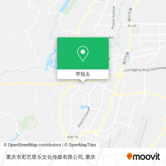 重庆市彩艺星乐文化传媒有限公司地图