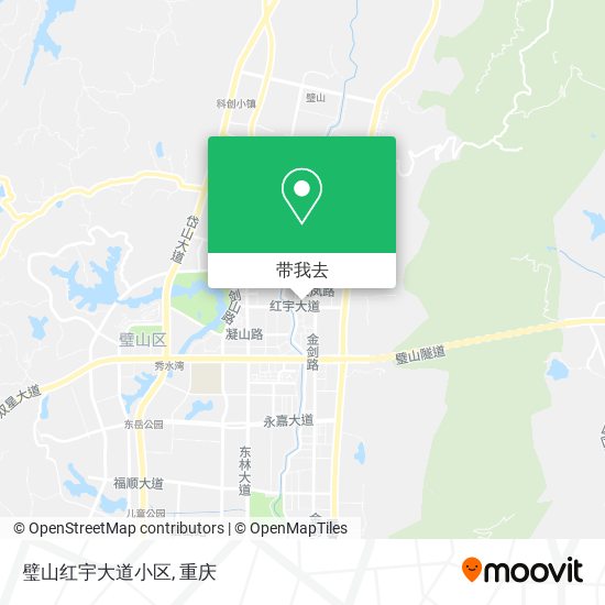 璧山红宇大道小区地图
