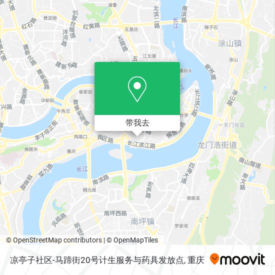 凉亭子社区-马蹄街20号计生服务与药具发放点地图