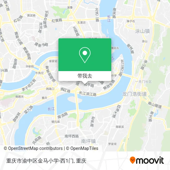 重庆市渝中区金马小学-西1门地图