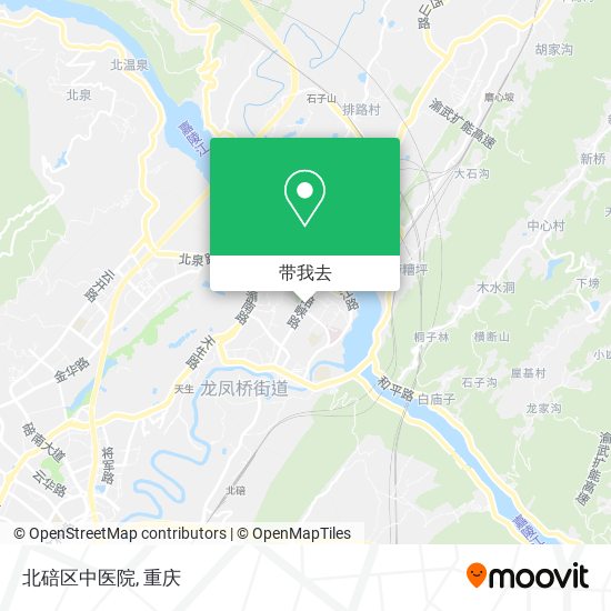 北碚区中医院地图