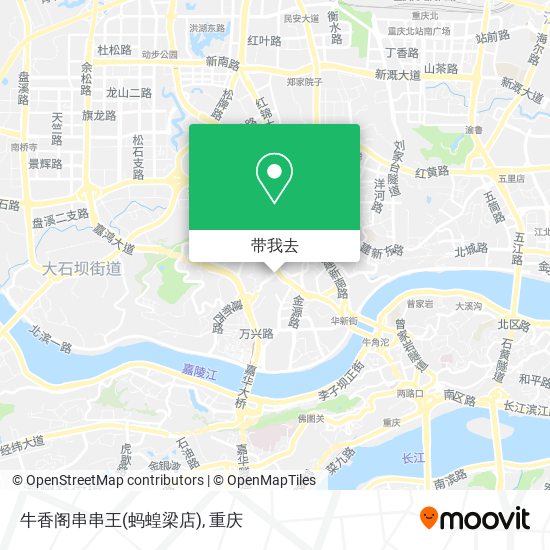 牛香阁串串王(蚂蝗梁店)地图