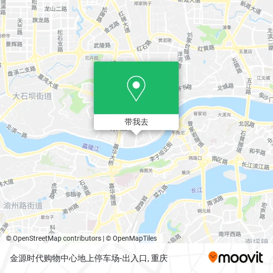 金源时代购物中心地上停车场-出入口地图