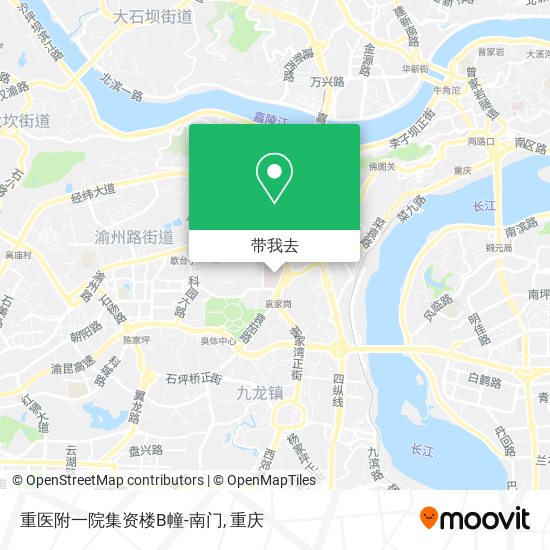 重医附一院集资楼B幢-南门地图