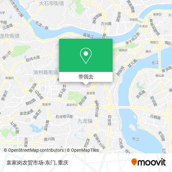 袁家岗农贸市场-东门地图