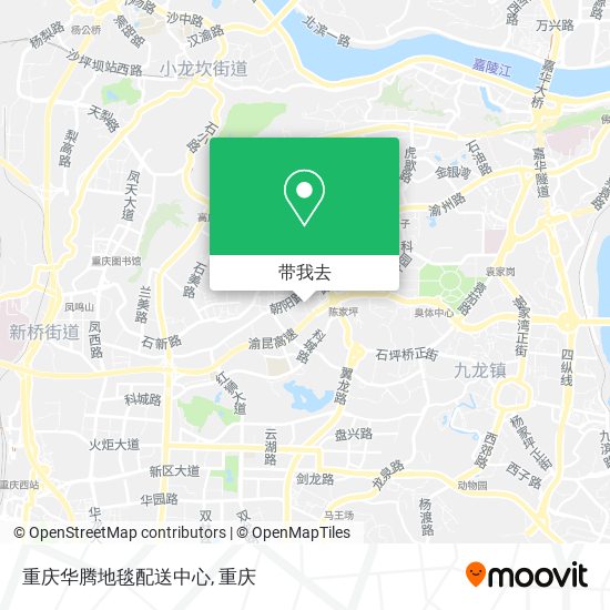重庆华腾地毯配送中心地图